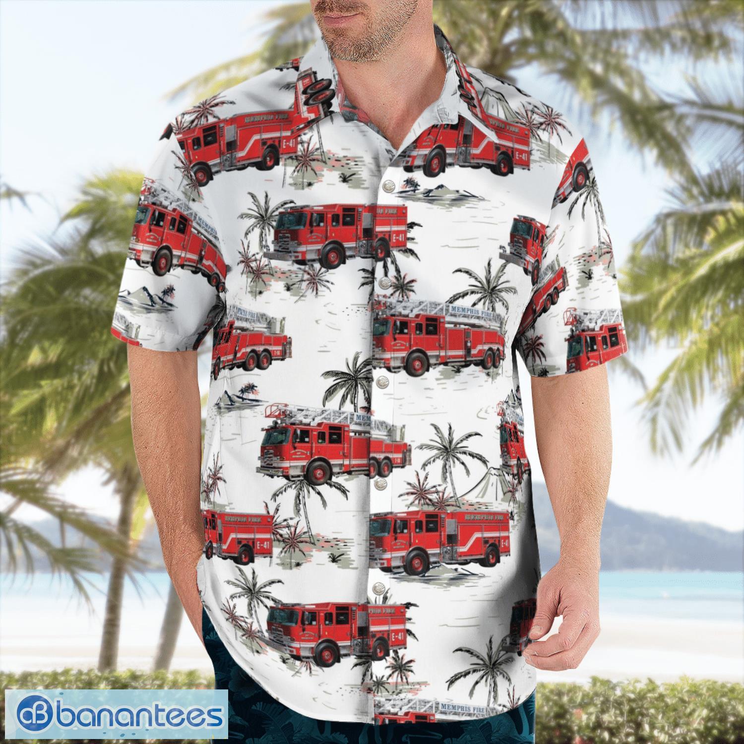 Tennessee Memphis Fire Services 3D Hawaiian Shirt Gift For Summer Tennessee Memphis Fire Services 3D Hawaiian Shirt Gift For Summer Product Photo 3