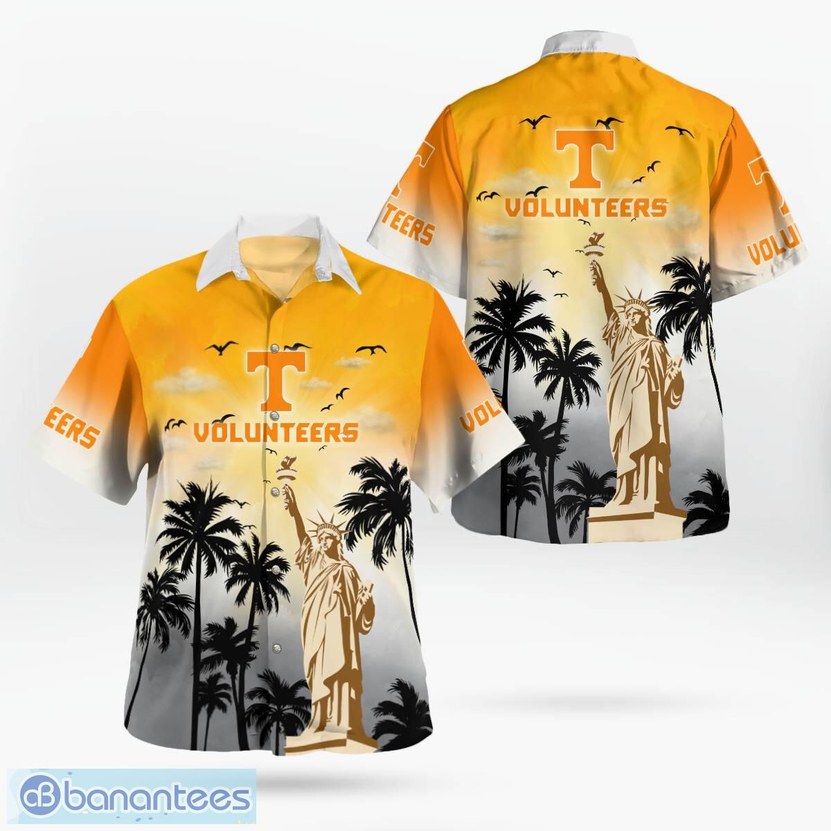 tennessee volunteers statue of liberty tropical hawaiian shirt for men women image Tennessee Volunteers Statue of Liberty Tropical Hawaiian Shirt For Men Women - Tennessee Volunteers Statue of Liberty Tropical Hawaiian Shirt For Men Women