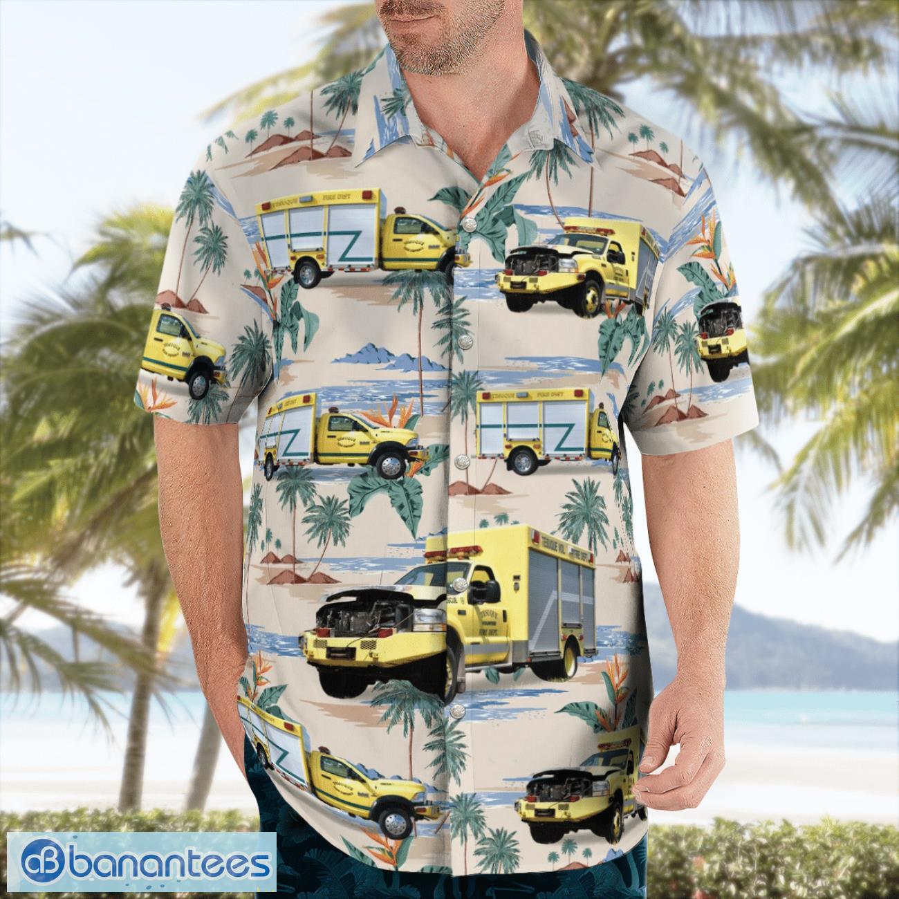 Tesuque Fire District, Tesuque, New Mexico 3D Hawaiian Shirt Tesuque Fire District, Tesuque, New Mexico 3D Hawaiian Shirt Product Photo 4