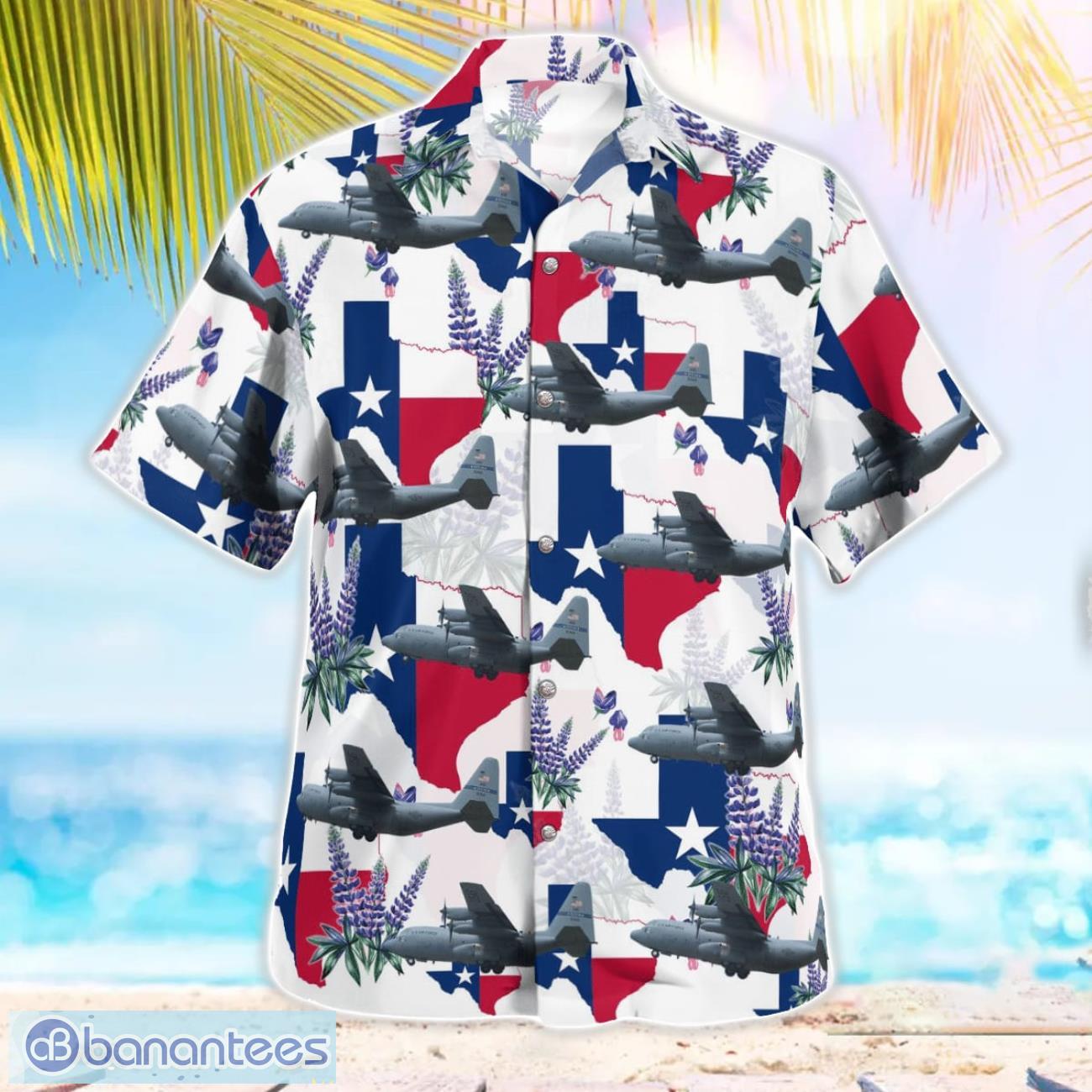 texas air national guard c 130h 85 1362 callsign roper 91 3d summer aloha hawaiian shirt 2 image Texas Air National Guard C-130H 85-1362 callsign -Roper 91- 3D Summer Aloha Hawaiian Shirt Product Photo 3