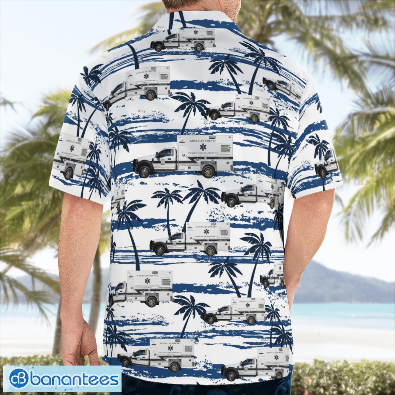 texas gonzales county esd 1 ems aloha hawaiian shirt 1 image Texas, Gonzales County ESD #1 EMS Aloha Hawaiian Shirt Product Photo 2