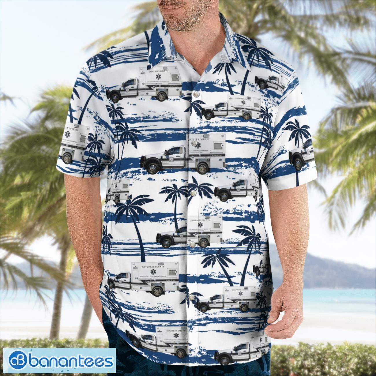 Texas, Gonzales County ESD #1 EMS Aloha Hawaiian Shirt Texas, Gonzales County ESD #1 EMS Aloha Hawaiian Shirt Product Photo 4