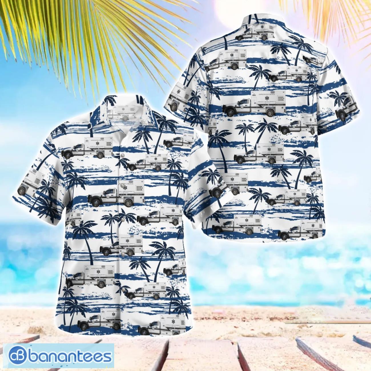 texas gonzales county esd 1 ems aloha hawaiian shirt image Texas, Gonzales County ESD #1 EMS Aloha Hawaiian Shirt Product Photo 1