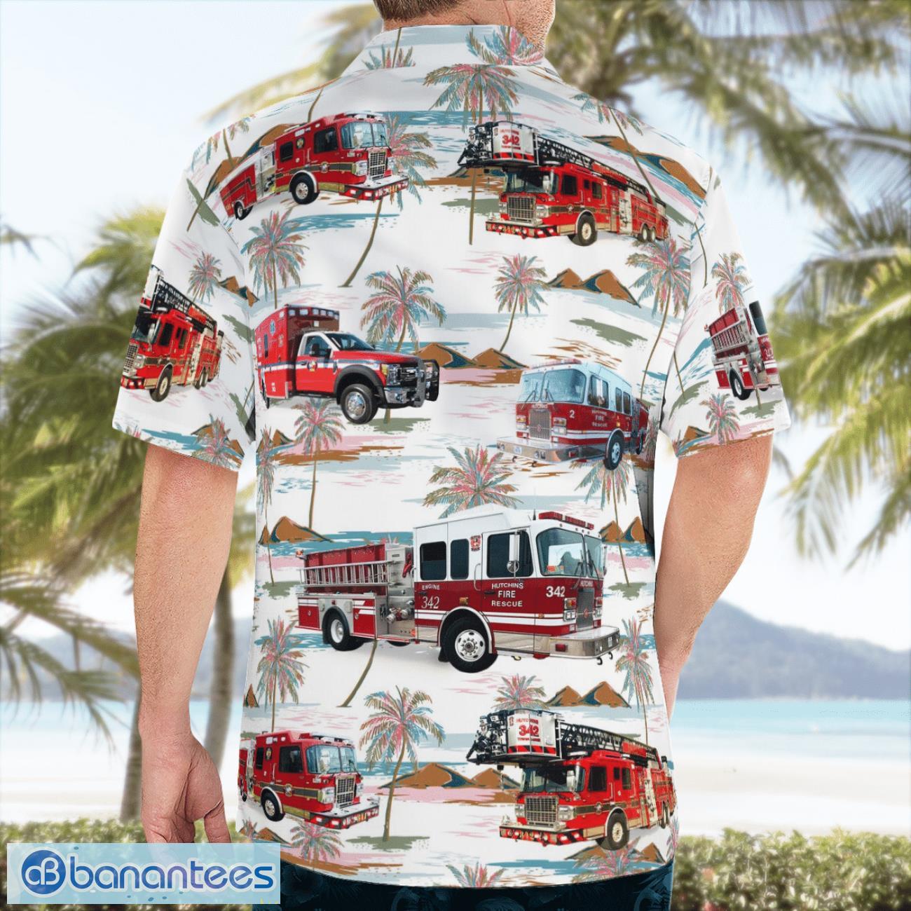 texas hutchins fire rescue beach hawaiian shirt summer gift 1 image Texas, Hutchins Fire Rescue Beach Hawaiian Shirt Summer Gift Product Photo 2