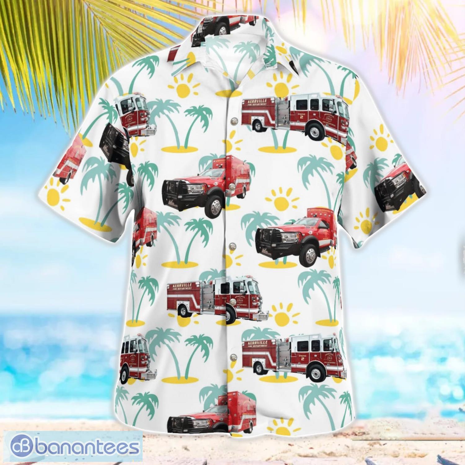 Texas Kerrville Fire Department 3D Hawaiian Shirt Gift For Summer Texas Kerrville Fire Department 3D Hawaiian Shirt Gift For Summer Product Photo 2
