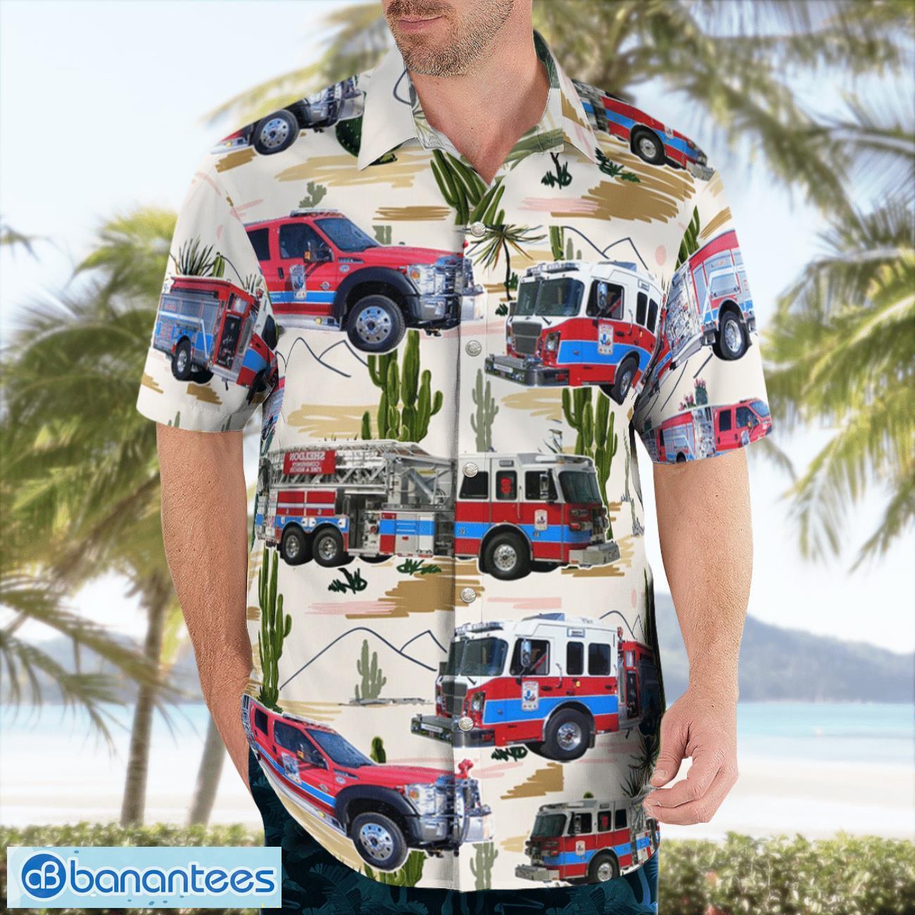 Texas, Sheldon Community Fire & Rescue Aloha Hawaiian Shirt Texas, Sheldon Community Fire & Rescue Aloha Hawaiian Shirt Product Photo 3
