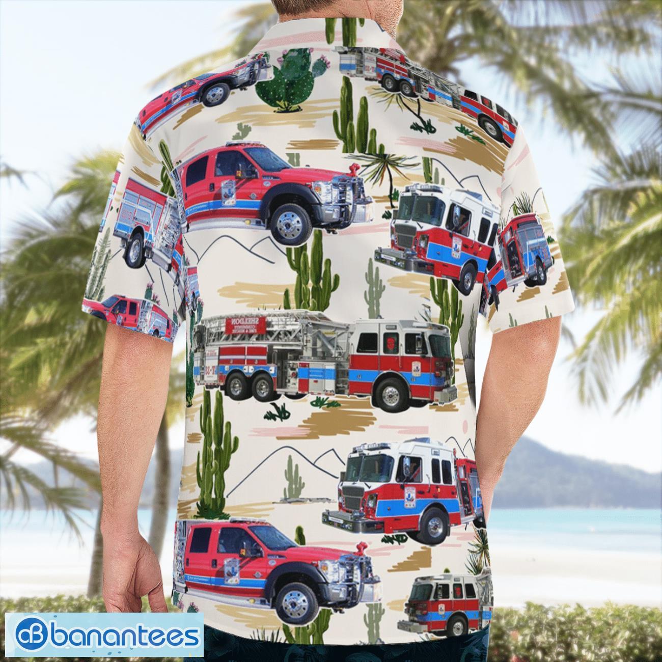 Texas, Sheldon Community Fire & Rescue Aloha Hawaiian Shirt Texas, Sheldon Community Fire & Rescue Aloha Hawaiian Shirt Product Photo 4