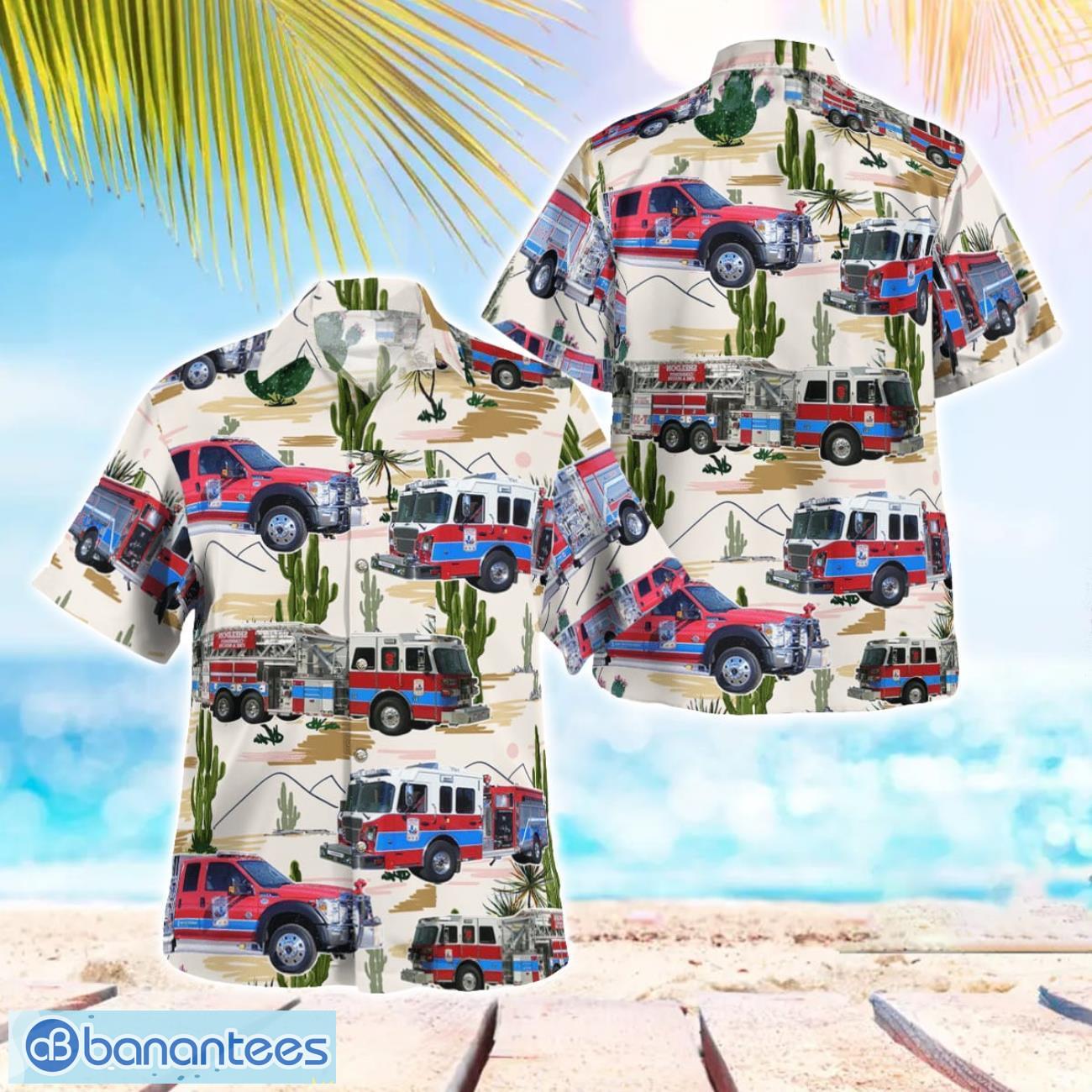 texas sheldon community fire amp rescue aloha hawaiian shirt image Texas, Sheldon Community Fire & Rescue Aloha Hawaiian Shirt Product Photo 1