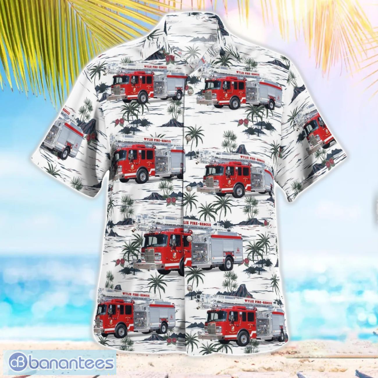 Texas, Wylie Fire Rescue 3D Hawaiian Shirt Texas, Wylie Fire Rescue 3D Hawaiian Shirt Product Photo 3