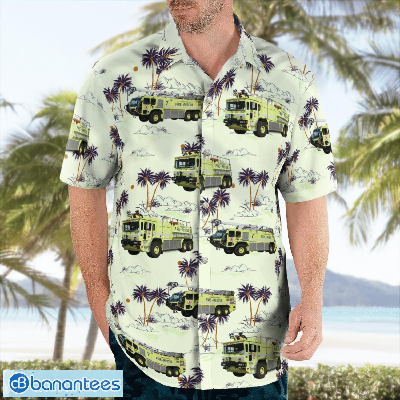 TF Green Airport Fire Department Beach Hawaiian Shirt Gift For Summer Holiday TF Green Airport Fire Department Beach Hawaiian Shirt Gift For Summer Holiday Product Photo 4