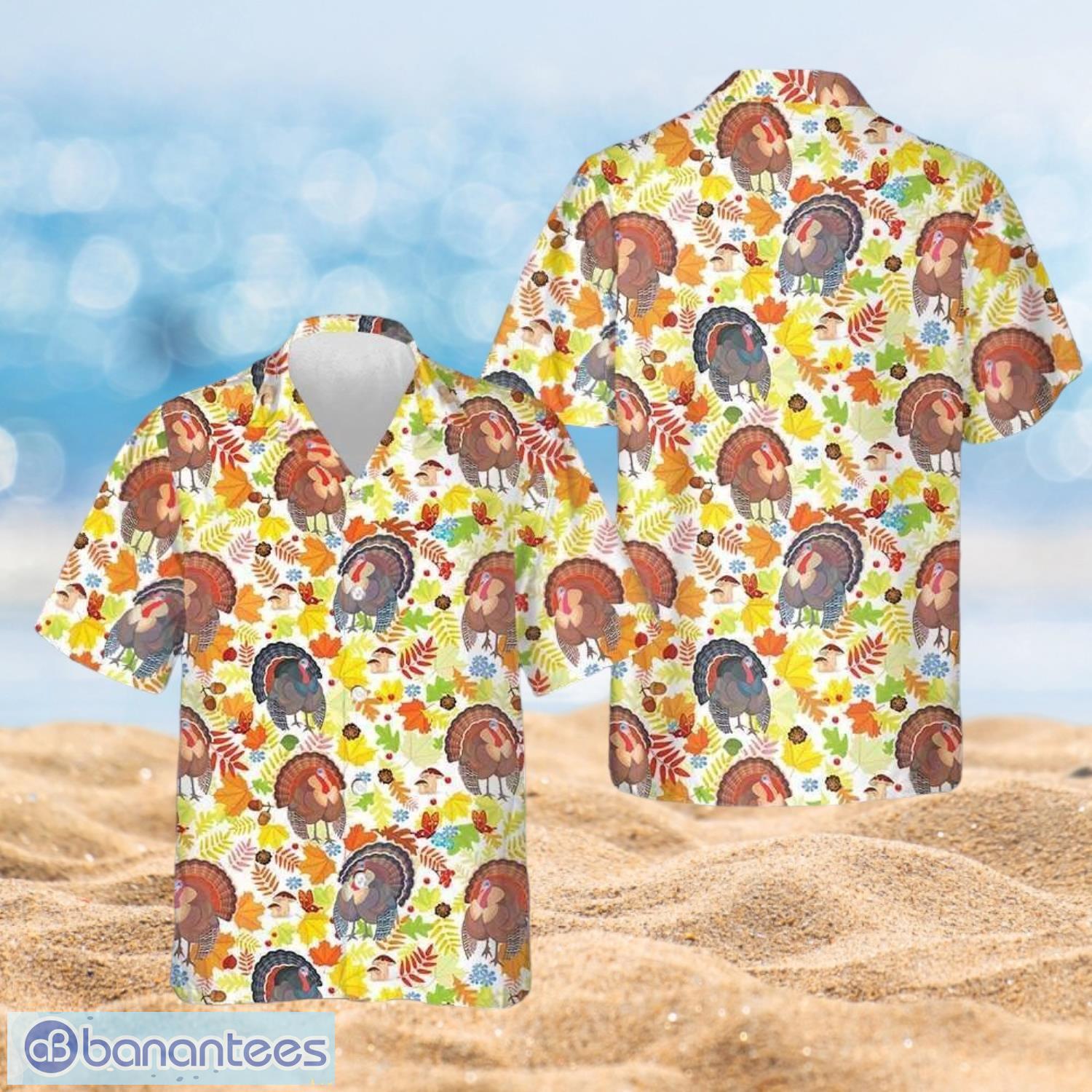 thanksgiving fall for turkeys thanksgiving gifts full over print hawaiian shirt image Thanksgiving Fall For Turkeys Thanksgiving Gifts Full Over Print Hawaiian Shirt Product Photo 1