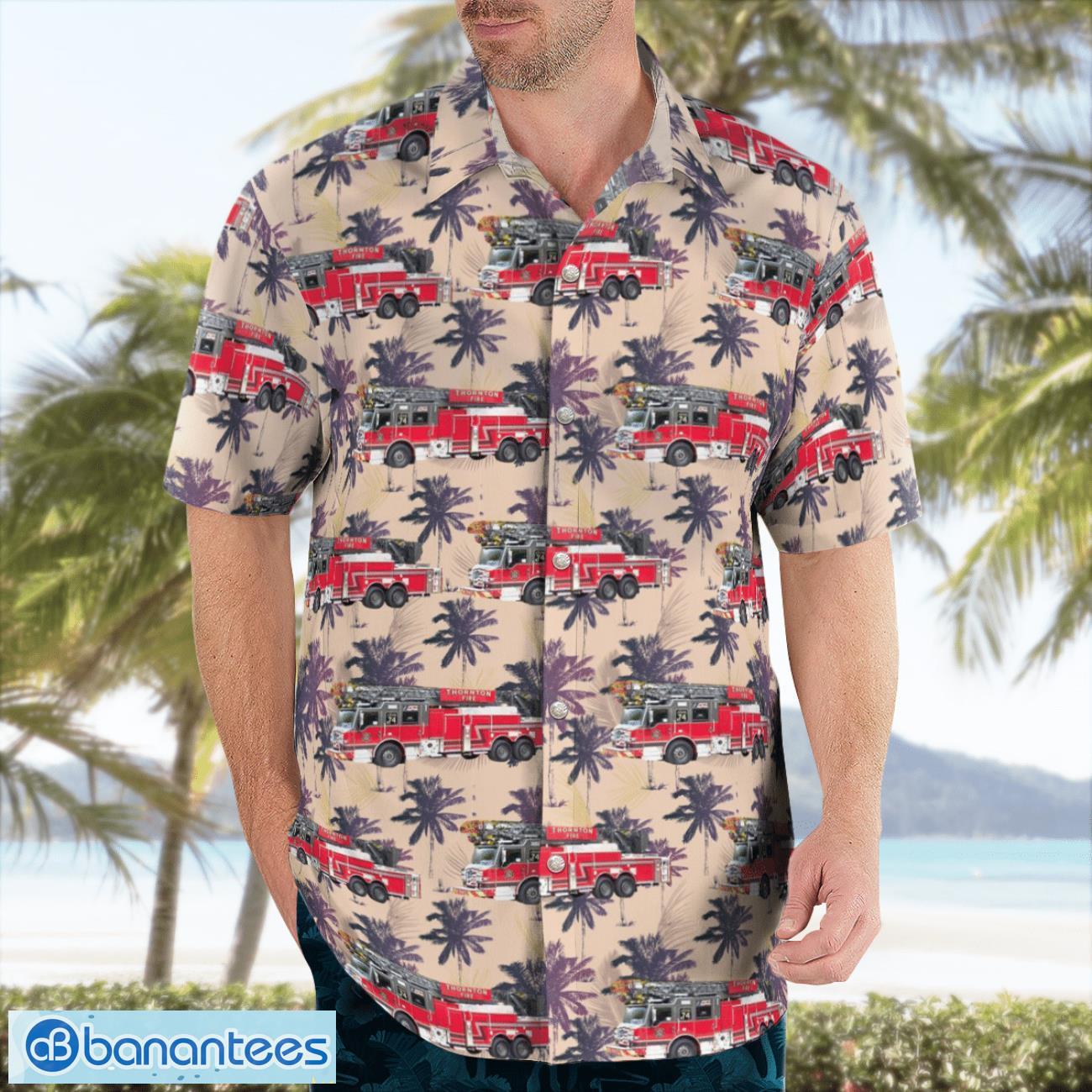 thornton fire department colorado hawaiian shirt gift for summer vacation 2 image Thornton Fire Department, Colorado Hawaiian Shirt Gift For Summer Vacation Product Photo 3