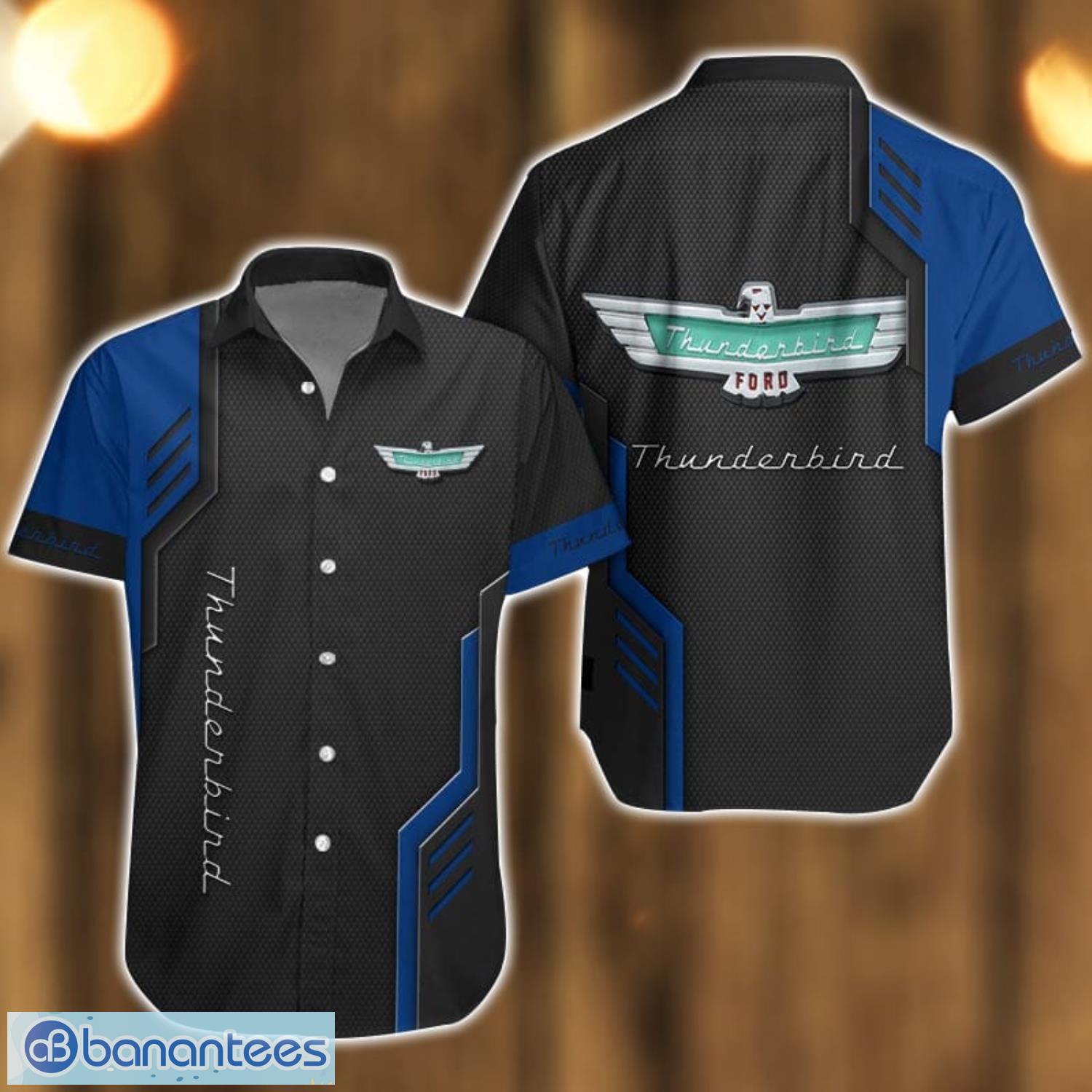 thunderbird logo car hawaiian shirt gift ideas image Thunderbird Logo Car Hawaiian Shirt Gift Ideas Product Photo 1
