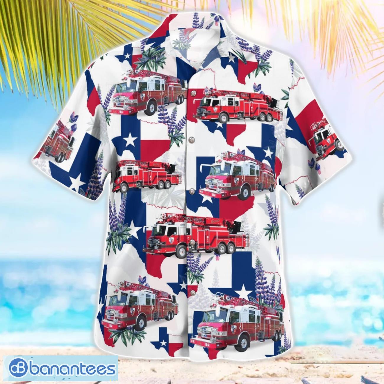 Tomball Fire Department 3D Summer Aloha Hawaiian Shirt Tomball Fire Department 3D Summer Aloha Hawaiian Shirt Product Photo 3