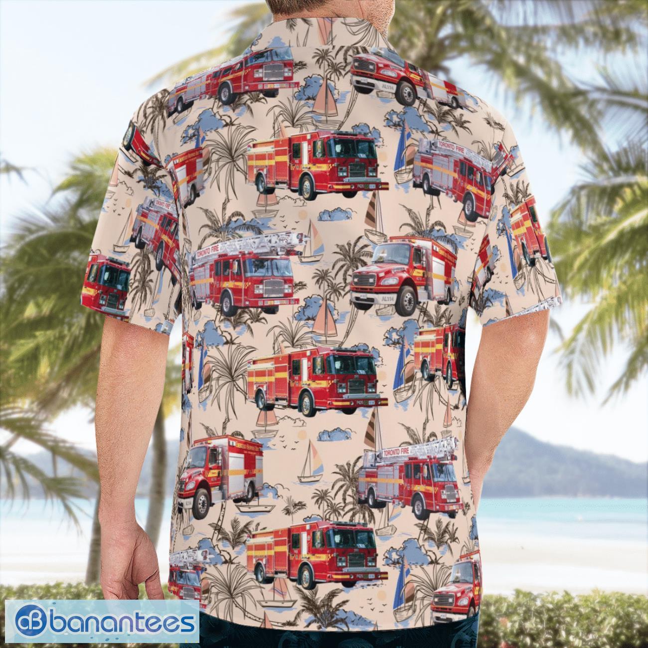 Toronto Fire Services (TFS), Ontario Fleet Hawaiian Shirt Beach Summer Shirt Toronto Fire Services (TFS), Ontario Fleet Hawaiian Shirt Beach Summer Shirt Product Photo 4