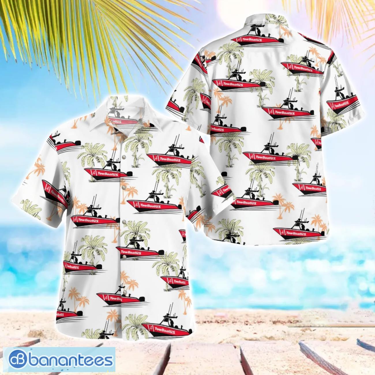 towboat us hawaiian shirt summer beach shirt image Towboat US Hawaiian Shirt Summer Beach Shirt Product Photo 1