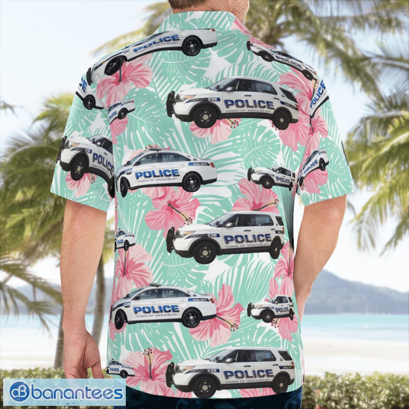 Town of Woodbury Police Dept., New York Hawaiian Shirt Beach Summer Shirt Town of Woodbury Police Dept., New York Hawaiian Shirt Beach Summer Shirt Product Photo 2
