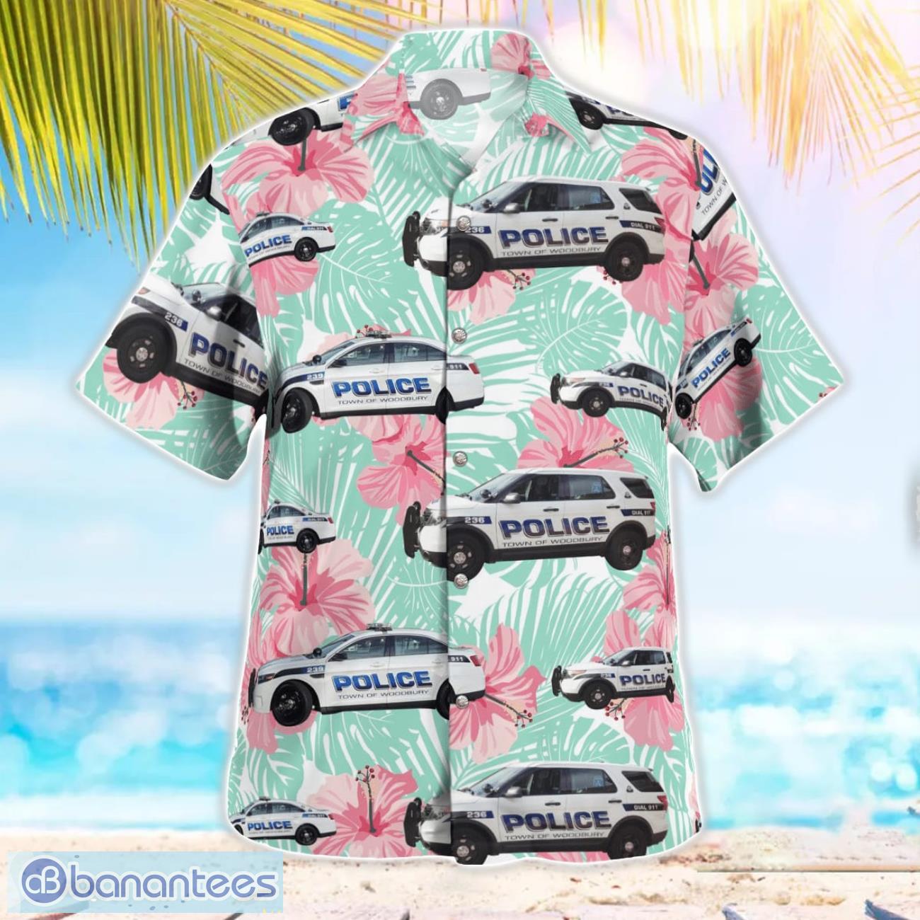 town of woodbury police dept new york hawaiian shirt beach summer shirt 2 image Town of Woodbury Police Dept., New York Hawaiian Shirt Beach Summer Shirt Product Photo 3