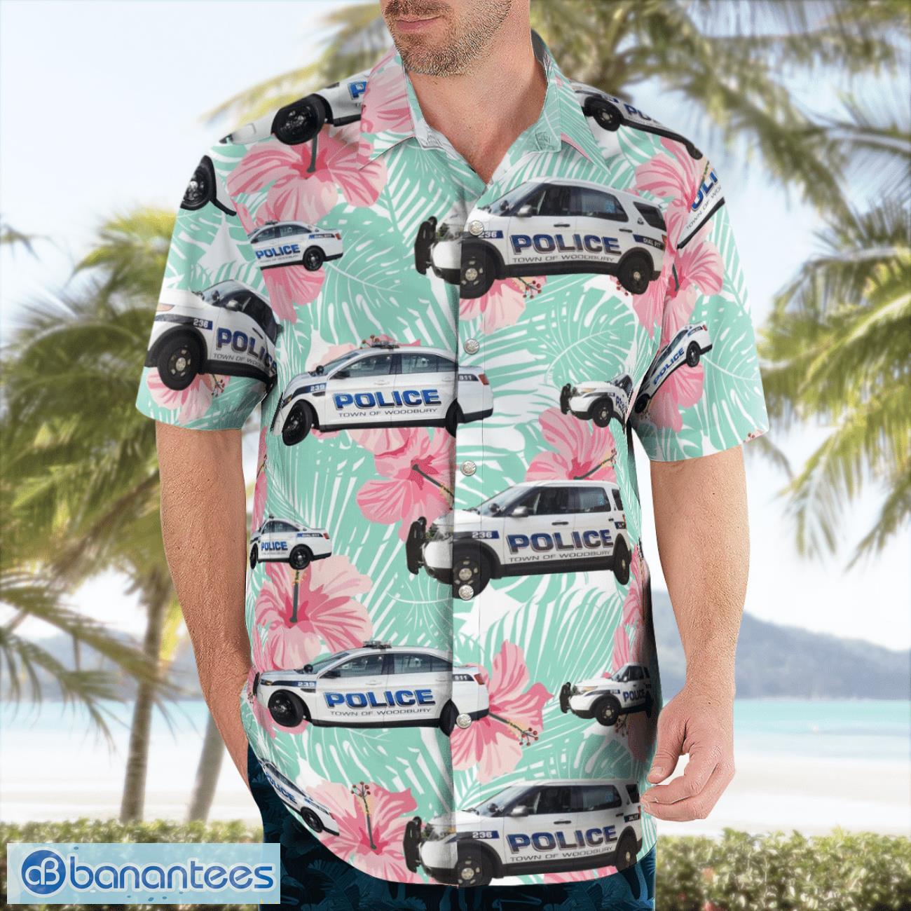 Town of Woodbury Police Dept., New York Hawaiian Shirt Beach Summer Shirt Town of Woodbury Police Dept., New York Hawaiian Shirt Beach Summer Shirt Product Photo 4
