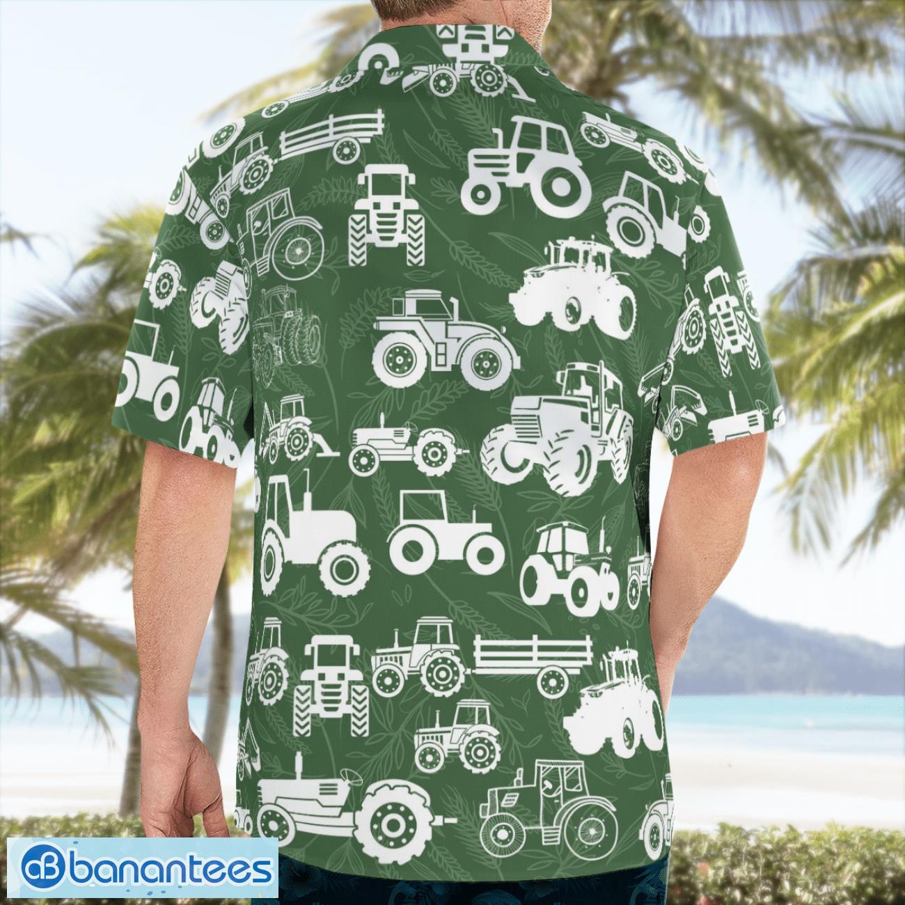 tractor pattern beach hawaiian shirt summer gift 1 image Tractor Pattern Beach Hawaiian Shirt Summer Gift Product Photo 2