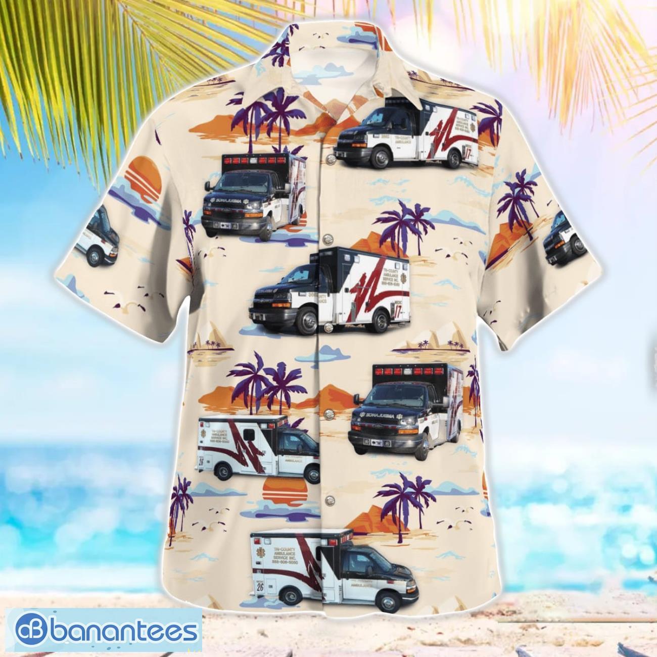Tri-County Ambulance Service Beach Hawaiian Shirt Gift For Summer Holiday Tri-County Ambulance Service Beach Hawaiian Shirt Gift For Summer Holiday Product Photo 3