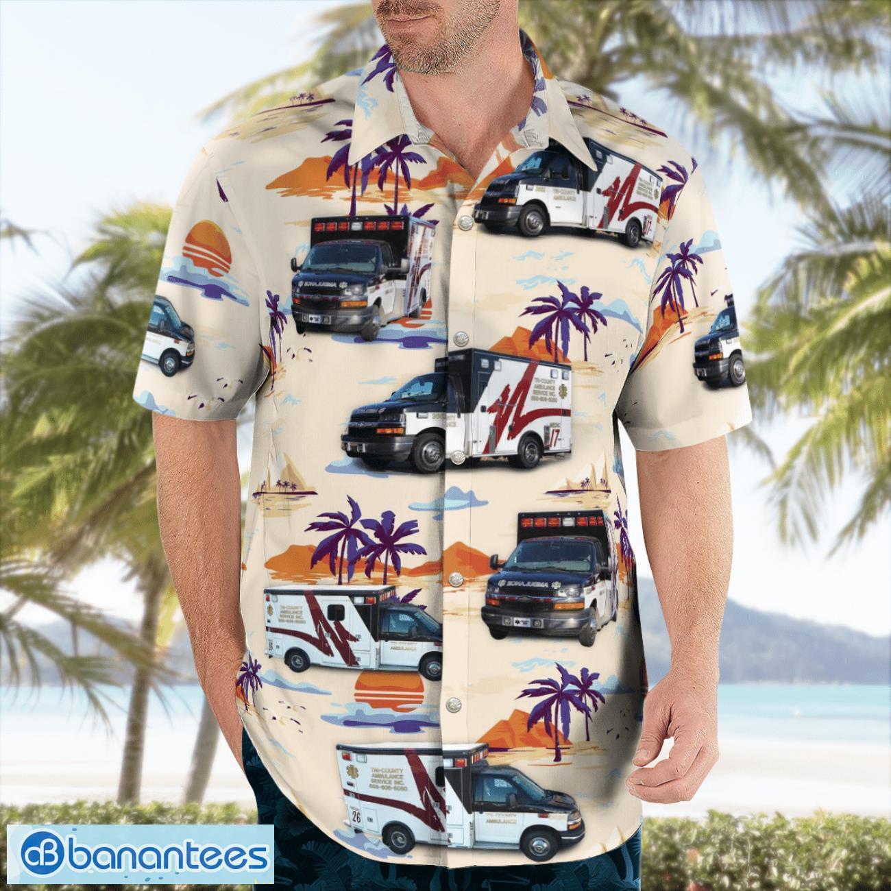 Tri-County Ambulance Service Beach Hawaiian Shirt Gift For Summer Holiday Tri-County Ambulance Service Beach Hawaiian Shirt Gift For Summer Holiday Product Photo 4