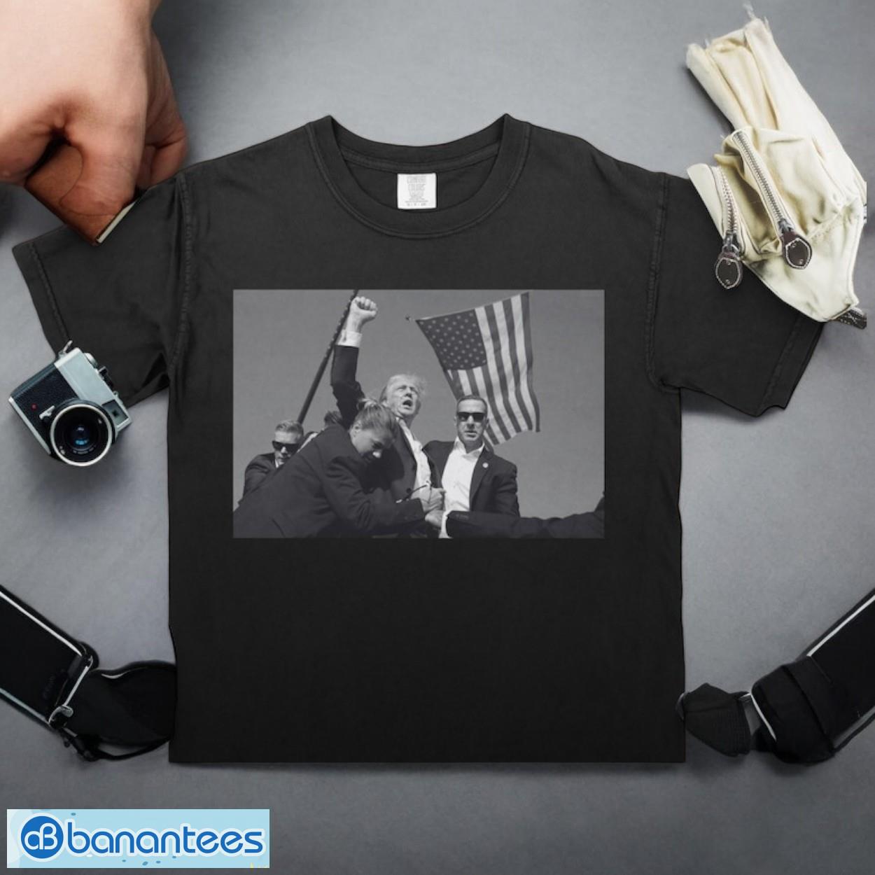 trump shooting donald trump presidential campaign 2024 t shirt 1 image Trump Shooting, Donald Trump Presidential Campaign 2024 T-Shirt Product Photo 2