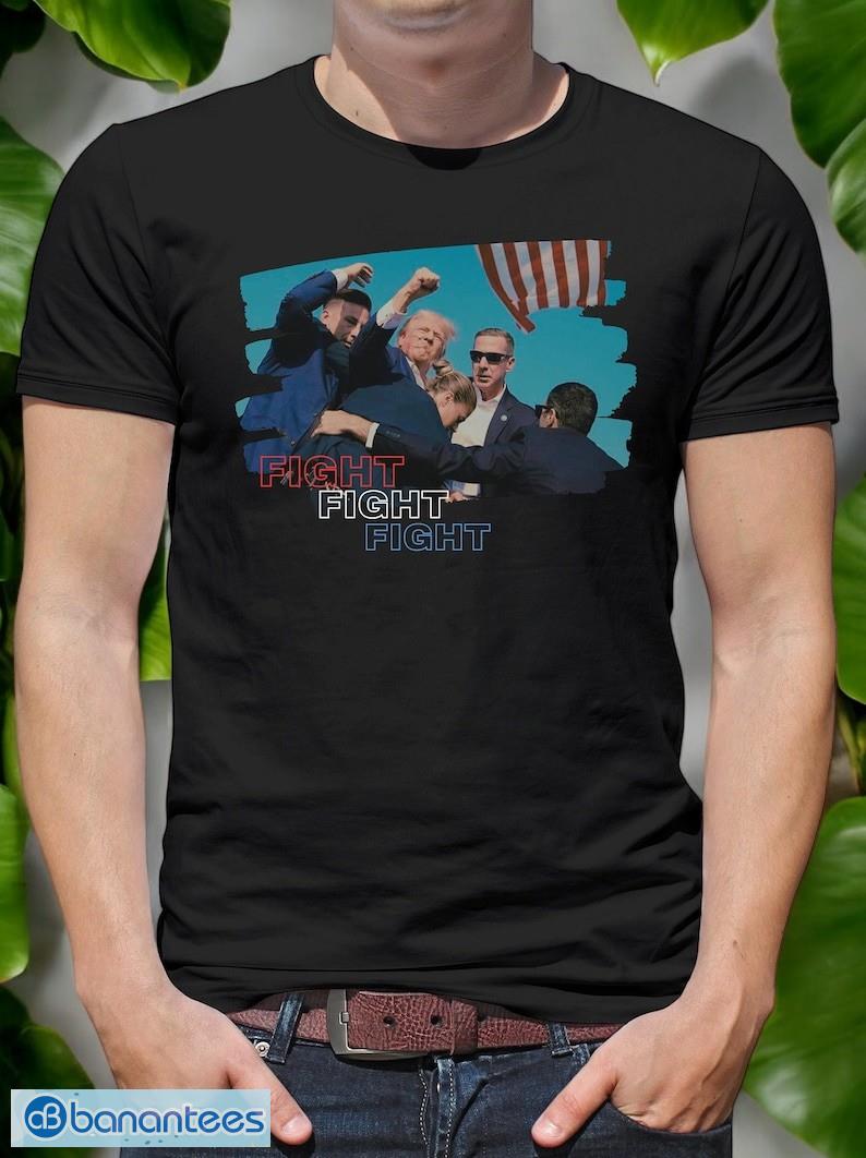 trump t shirttrump 2024fight fight fighttrump fist t shirt 1 image Trump T-shirt,Trump 2024,Fight Fight Fight,Trump Fist T-Shirt Product Photo 2