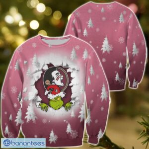 Florida State Seminoles Grinch 3D T-Shirt Hoodie Sweatshirt Gift For Christmas Product Photo 1