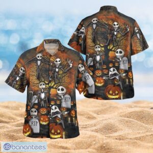 Skeleton RIP The Nightmare Halloween Gifts Full Over Print Hawaiian Shirt Product Photo 1