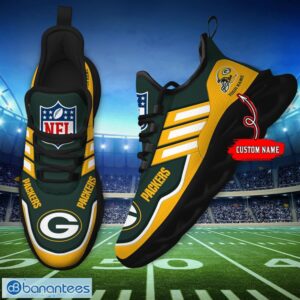 Custom Name NFL Green Bay Packers Sneakers Sport Team Max Soul Shoes For Men Women Product Photo 5