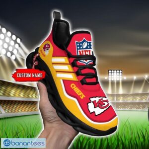 Custom Name NFL Kansas City Chiefs Sneakers Sport Team Max Soul Shoes For Men Women Product Photo 4