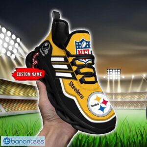 Custom Name NFL Pittsburgh Steelers Sneakers Sport Team Max Soul Shoes For Men Women Product Photo 5