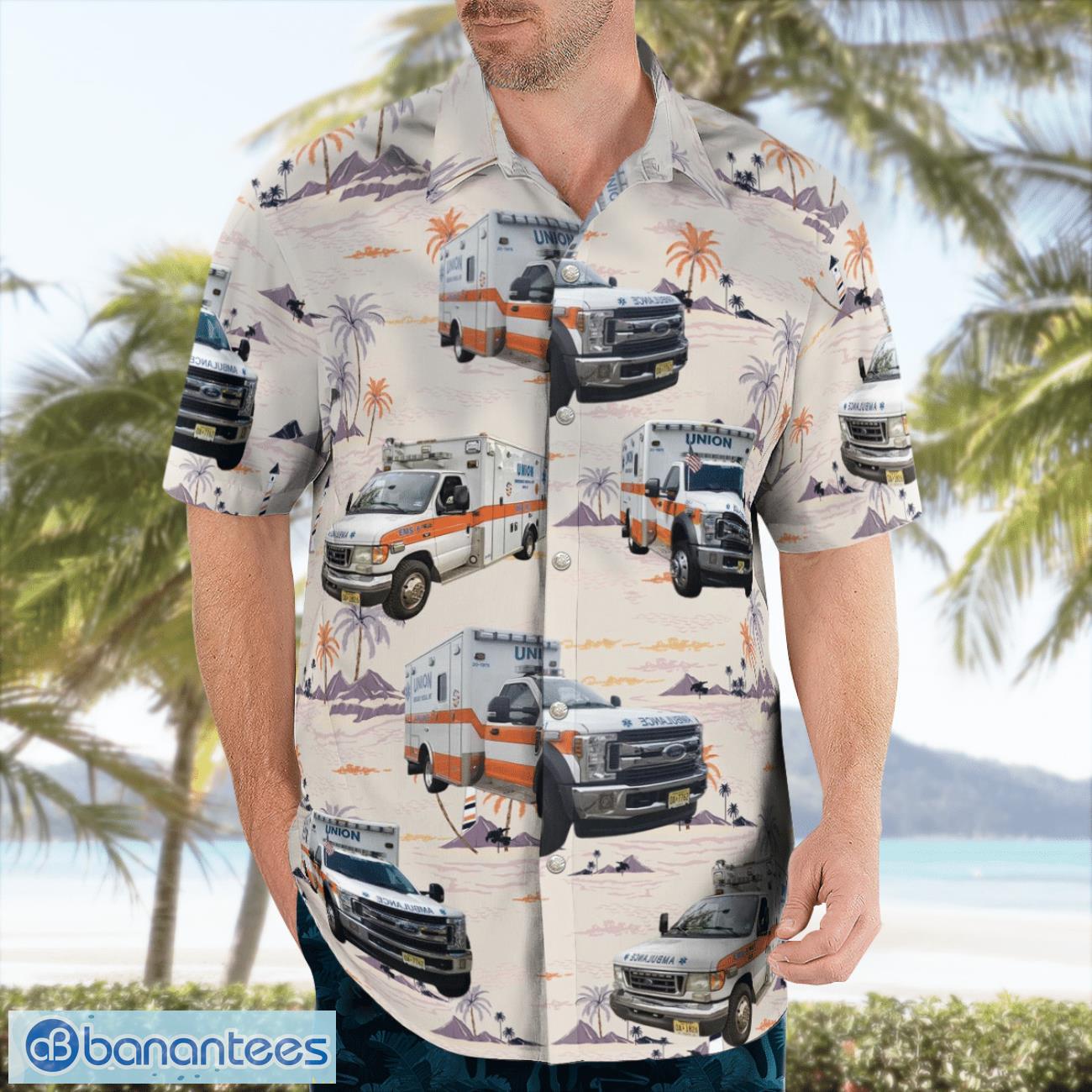 Union Emergency Medical Unit 3D Hawaiian Shirt Union Emergency Medical Unit 3D Hawaiian Shirt Product Photo 3