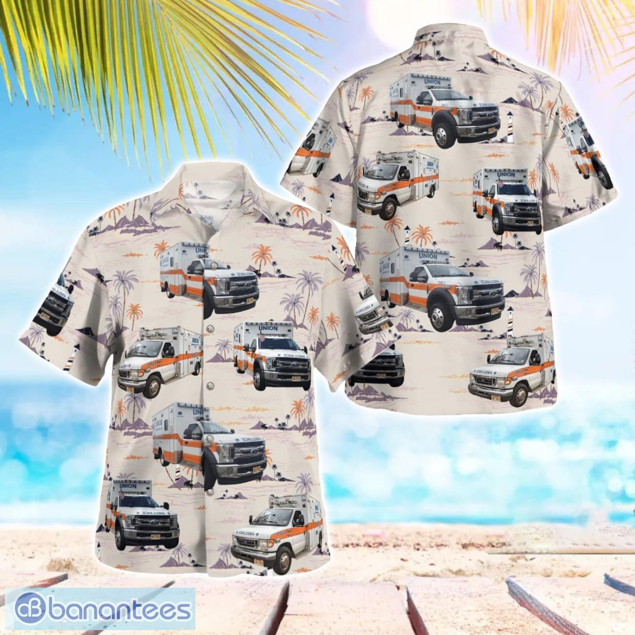 union emergency medical unit 3d hawaiian shirt image Union Emergency Medical Unit 3D Hawaiian Shirt Product Photo 1