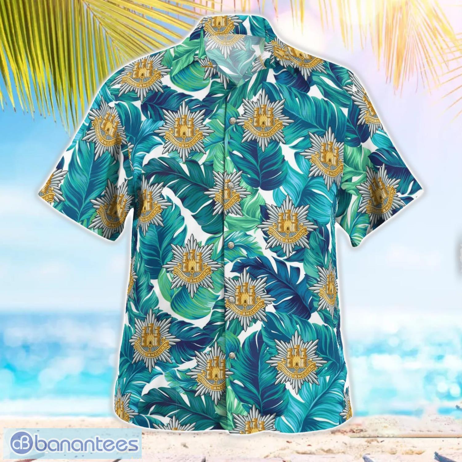 united kingdom british army royal anglian regiment 3d hawaiian shirt gift for summer 1 image United Kingdom, British Army, Royal Anglian Regiment 3D Hawaiian Shirt Gift For Summer Product Photo 2