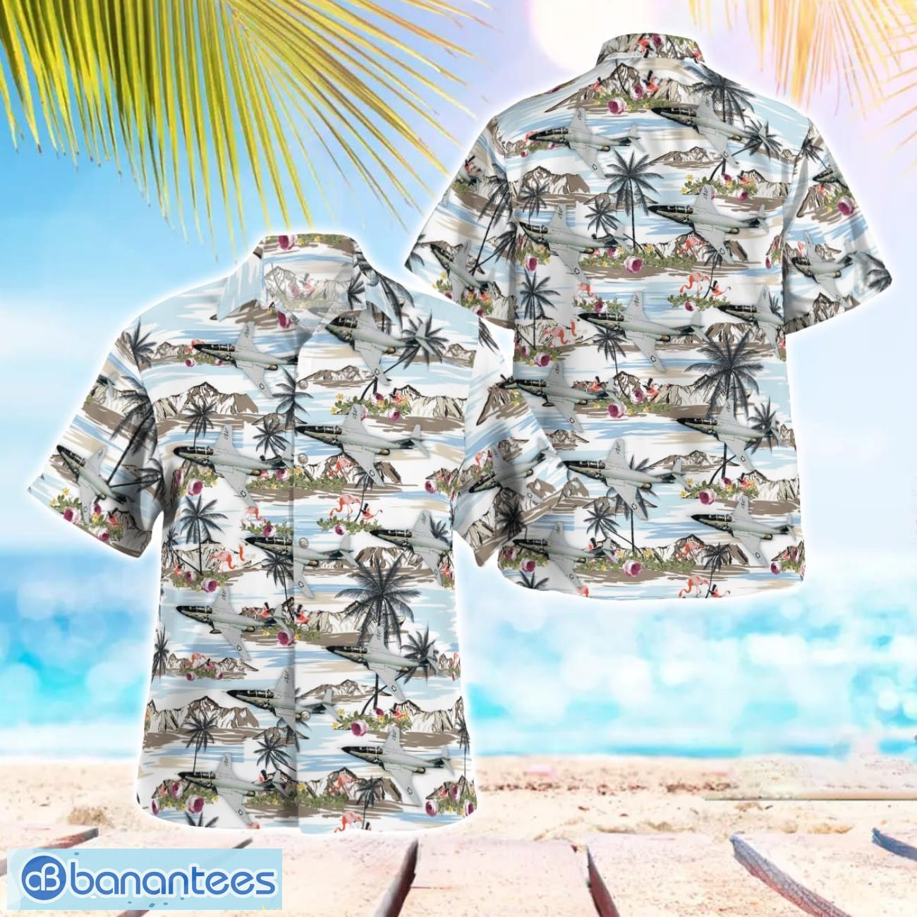 us air force mcdonnell f 101 voodoo beach hawaiian shirt gift for summer holiday image US Air Force McDonnell F-101 Voodoo Beach Hawaiian Shirt Gift For Summer Holiday Product Photo 1