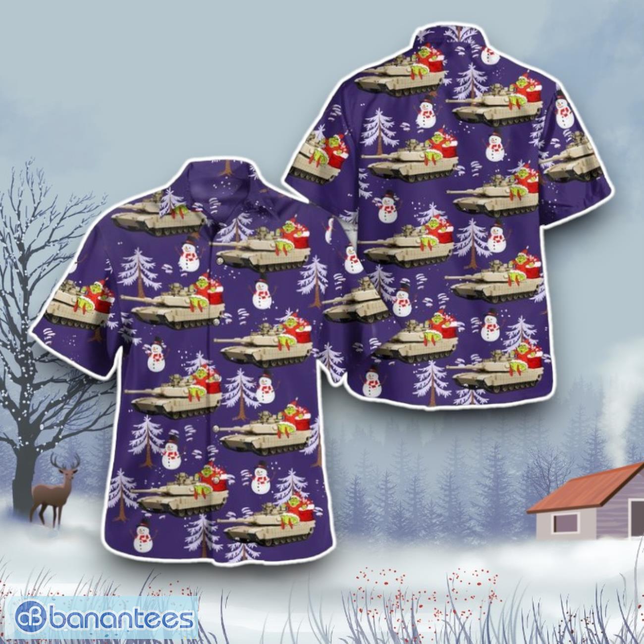 us army m1 abrams christmas hawaiian shirt gift for all image US Army M1 Abrams Christmas Hawaiian Shirt Gift For All Product Photo 1
