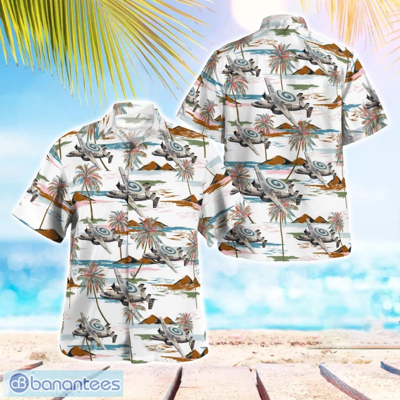 us navy e 2c scewtops beach hawaiian shirt gift for summer holiday image US Navy E-2C Scewtops Beach Hawaiian Shirt Gift For Summer Holiday Product Photo 1