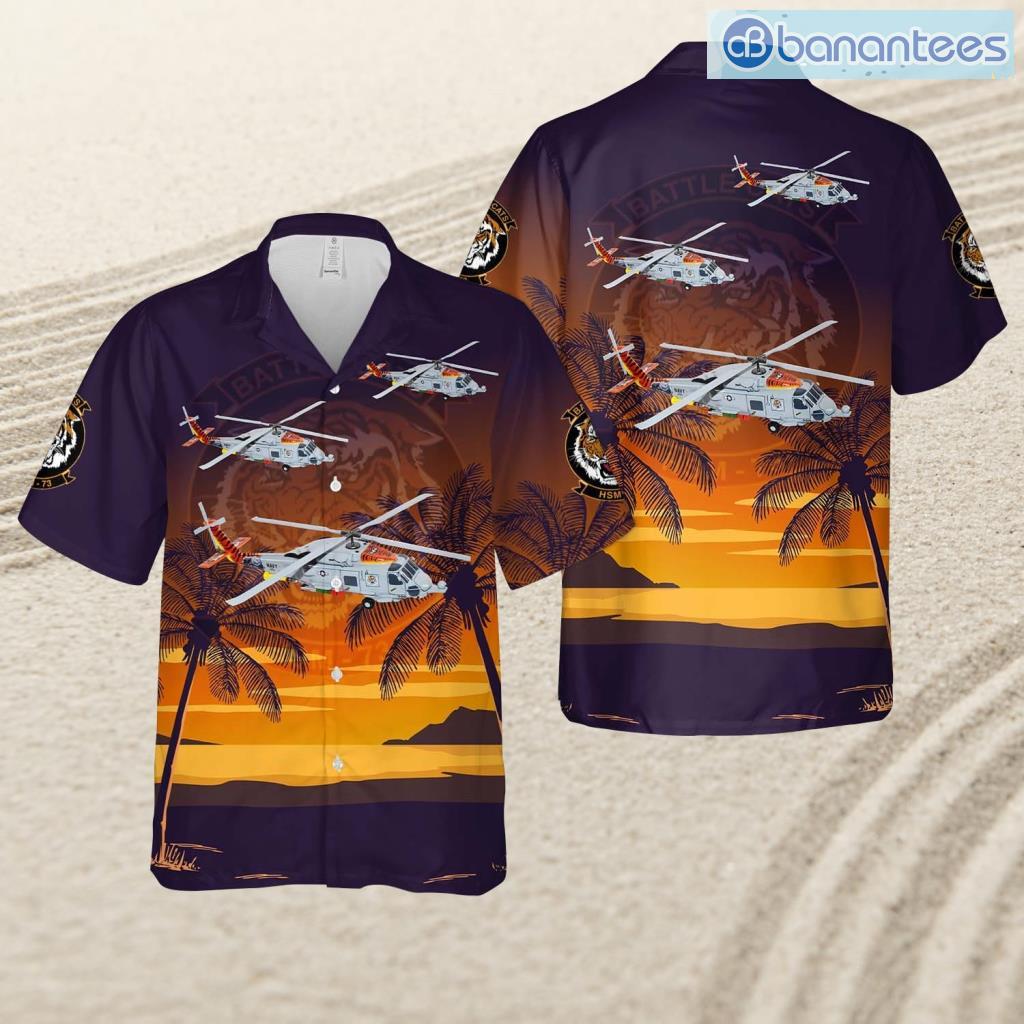 us navy mh 60r seahawk of helicopter maritime strike squadron 73 hsm 73 battle cats tropical beach hawaiian shirt image Us Navy Mh-60r Seahawk Of Helicopter Maritime Strike Squadron 73 (Hsm-73) Battle Cats Tropical Beach Hawaiian Shirt Product Photo 1