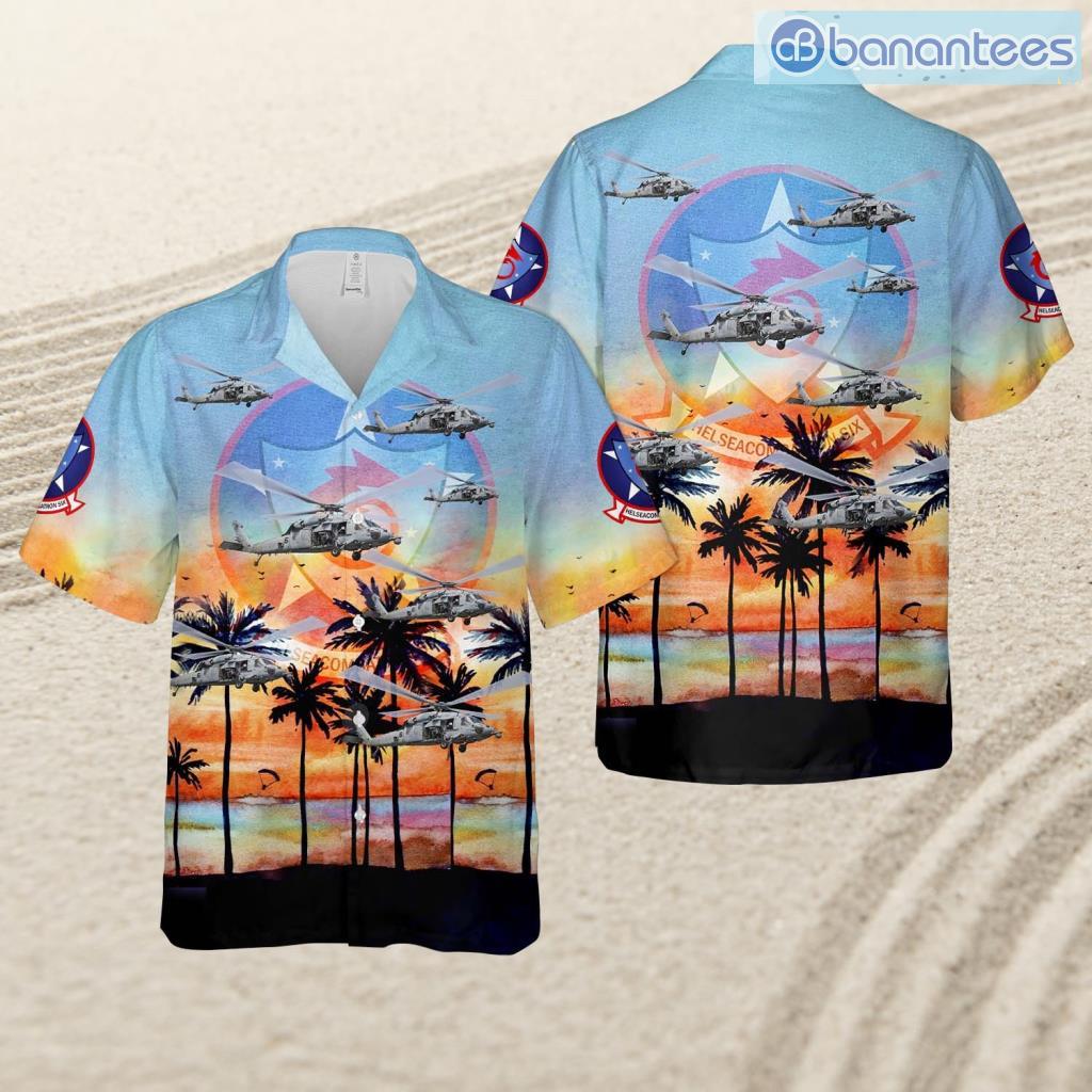 us navy mh 60s seahawk of helicopter sea combat squadron six hsc 6 indians tropical beach hawaiian shirt image Us Navy Mh-60s Seahawk Of Helicopter Sea Combat Squadron Six (Hsc-6) Indians Tropical Beach Hawaiian Shirt Product Photo 1