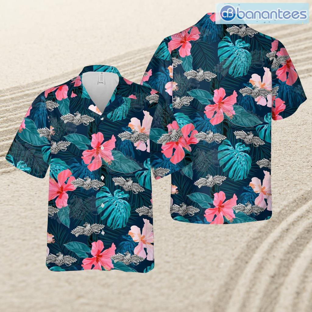 us navy seabee combat warfare specialist scws insignia enlisted tropical beach hawaiian shirt image Us Navy Seabee Combat Warfare Specialist (Scws) Insignia - Enlisted Tropical Beach Hawaiian Shirt Product Photo 1