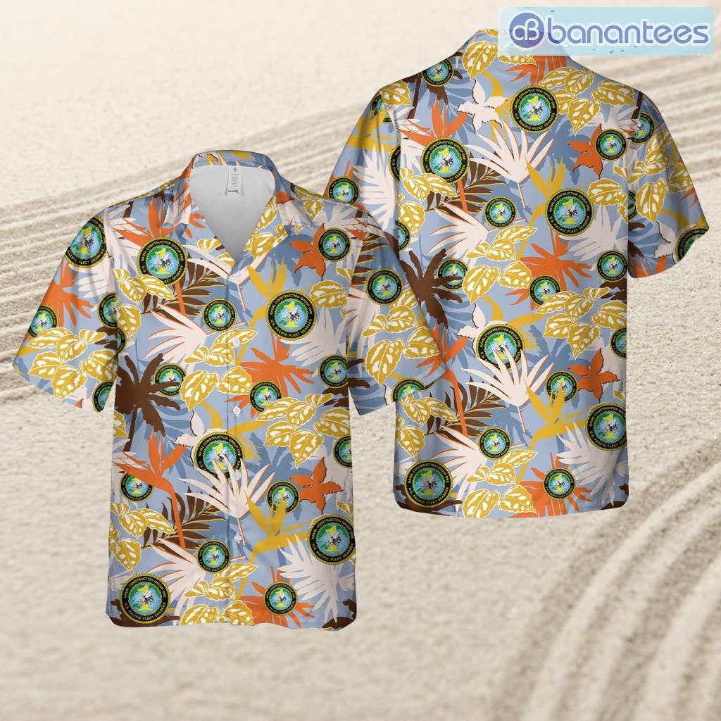 us navy seabee naval construction group 1 tropical beach hawaiian shirt image Us Navy Seabee Naval Construction Group 1 Tropical Beach Hawaiian Shirt Product Photo 1