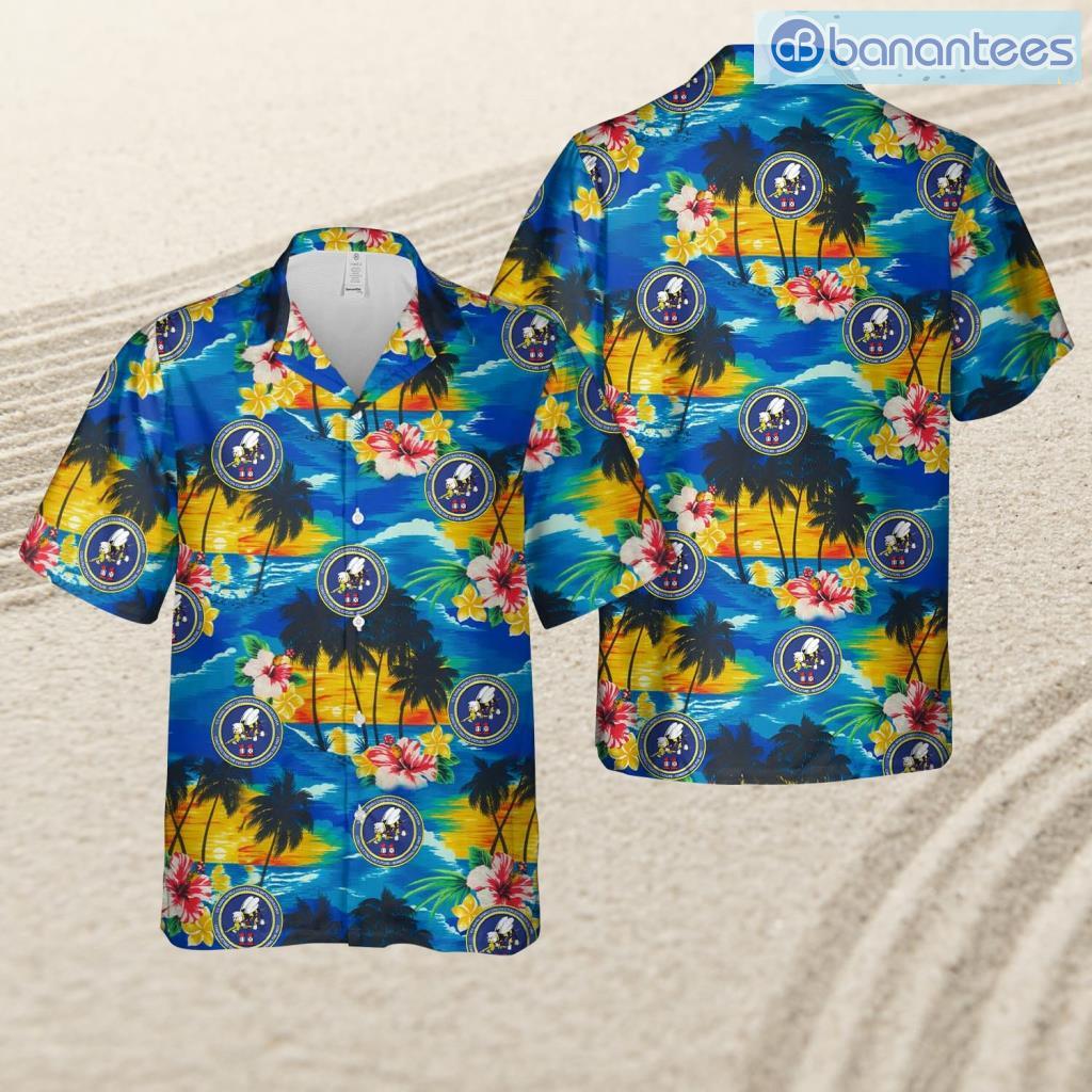 us navy seabee naval mobile construction battalion 11 nmcb 11 tropical beach hawaiian shirt image Us Navy Seabee Naval Mobile Construction Battalion 11 (Nmcb 11) Tropical Beach Hawaiian Shirt Product Photo 1