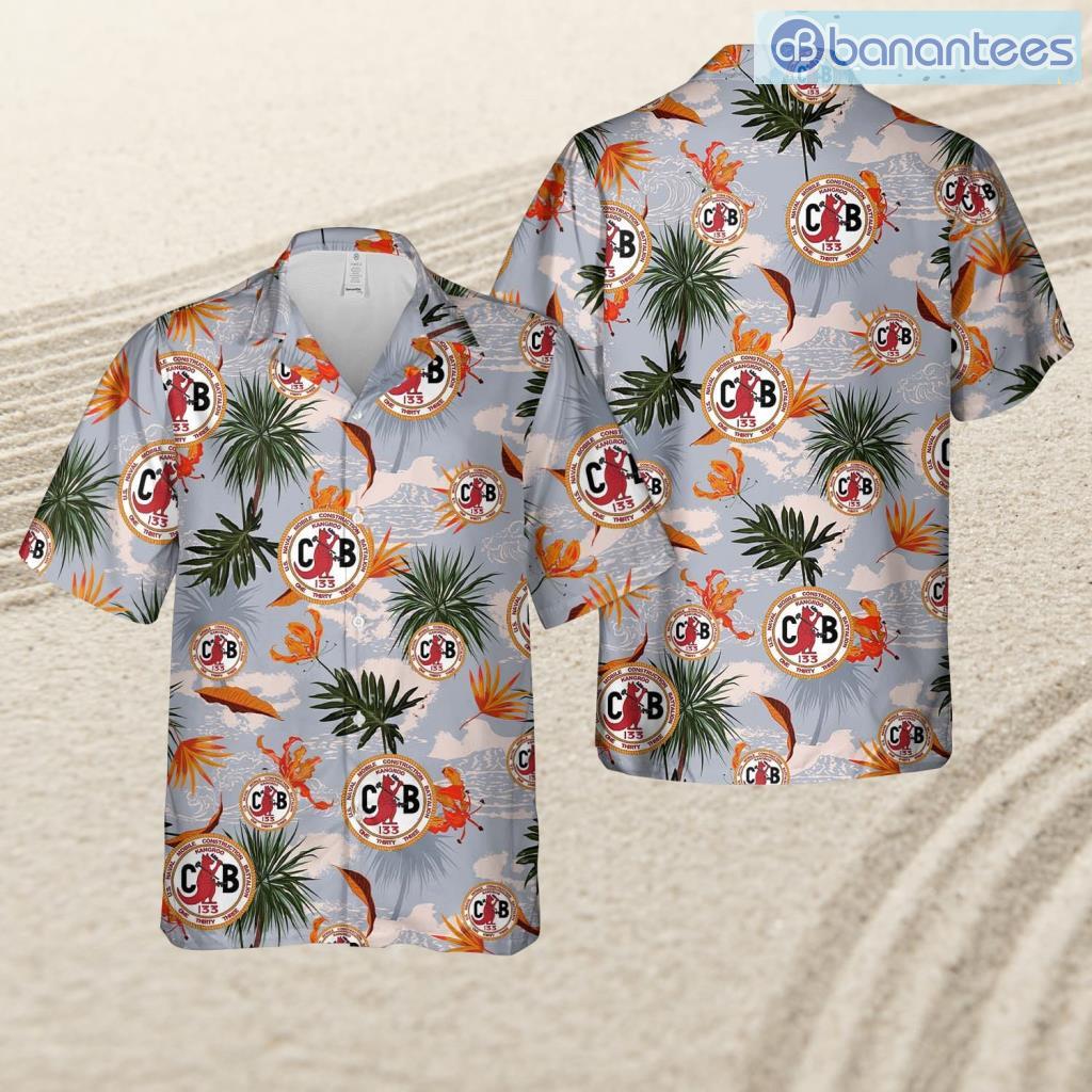 us navy seabee naval mobile construction battalion 133 nmcb 133 tropical beach hawaiian shirt image Us Navy Seabee Naval Mobile Construction Battalion 133 (Nmcb 133) Tropical Beach Hawaiian Shirt Product Photo 1