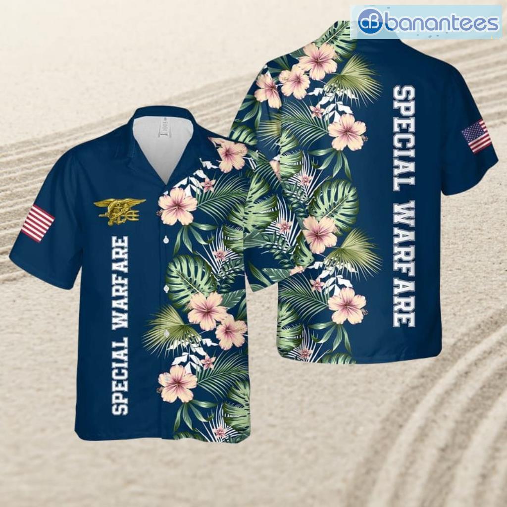us navy special warfare tropical beach hawaiian shirt image Us Navy Special Warfare Tropical Beach Hawaiian Shirt Product Photo 1