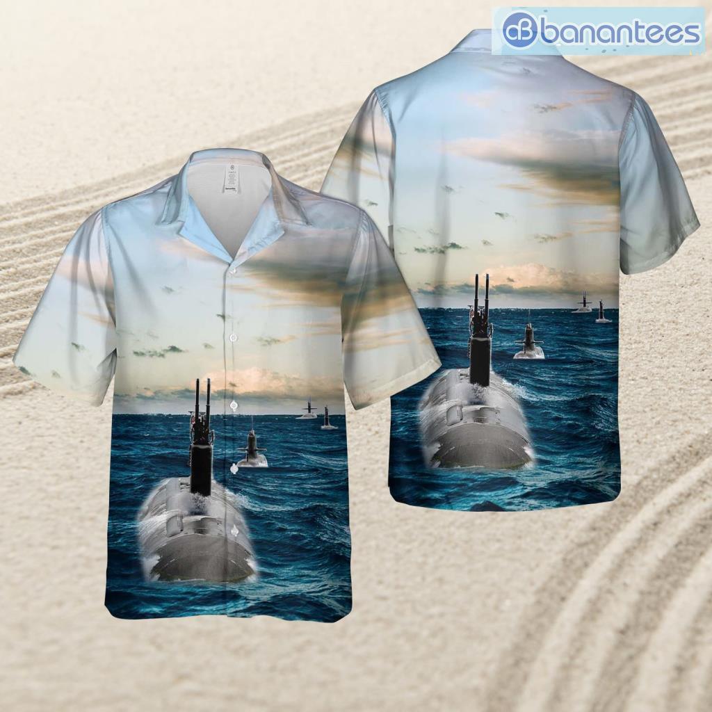 us navy submarine bubblehead tropical beach hawaiian shirt image Us Navy Submarine Bubblehead Tropical Beach Hawaiian Shirt Product Photo 1