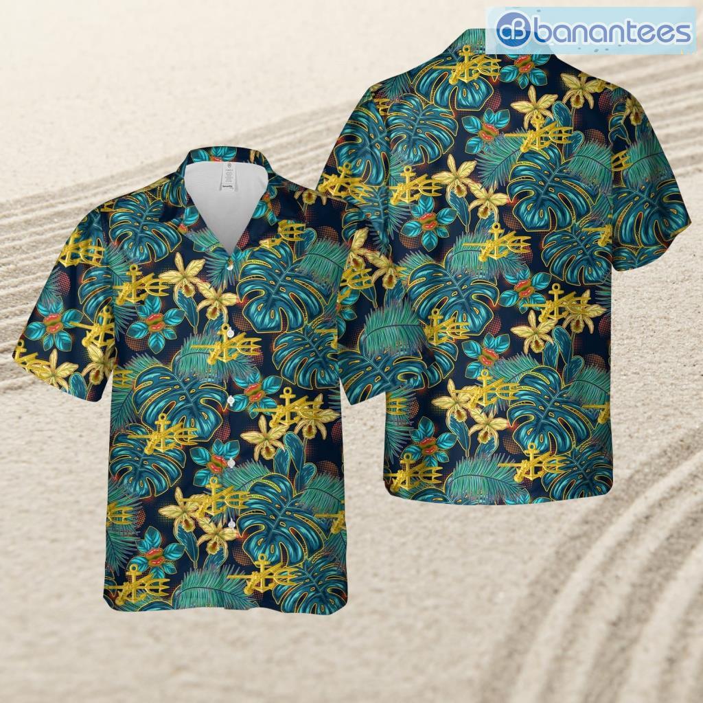 us navy underwater demolition badge tropical beach hawaiian shirt image Us Navy Underwater Demolition Badge Tropical Beach Hawaiian Shirt Product Photo 1