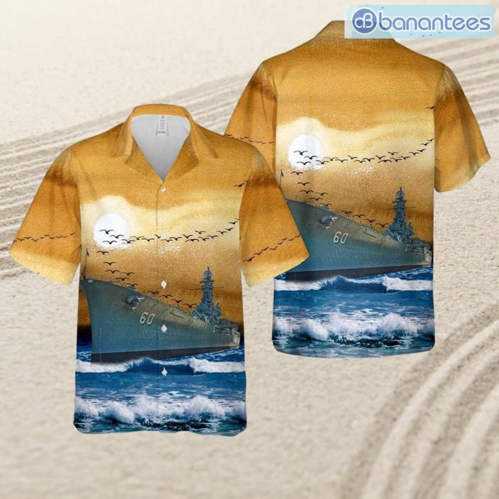 us navy uss alabama bb 60 museum ship tropical beach hawaiian shirt image Us Navy Uss Alabama - Bb-60 Museum Ship Tropical Beach Hawaiian Shirt Product Photo 1