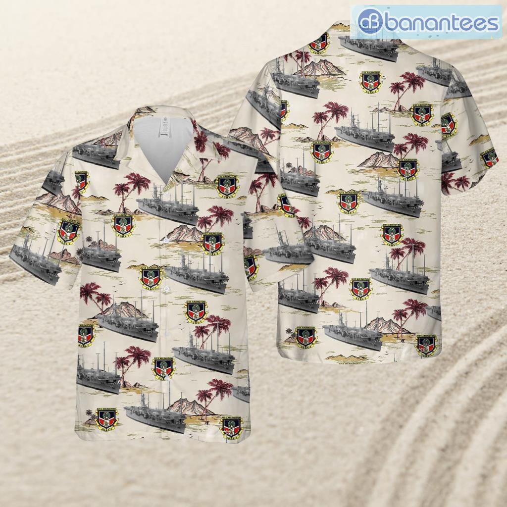 us navy uss arlington agmr 2 tropical beach hawaiian shirt image Us Navy Uss Arlington (Agmr-2) Tropical Beach Hawaiian Shirt Product Photo 1